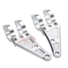 Support Patte de Feu Phare Avant Mount Bracket Moto 27mm 30mm 31MM Fourche M8