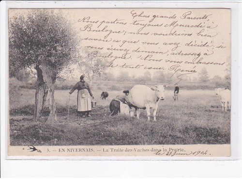 Nievre traite des vaches - la,