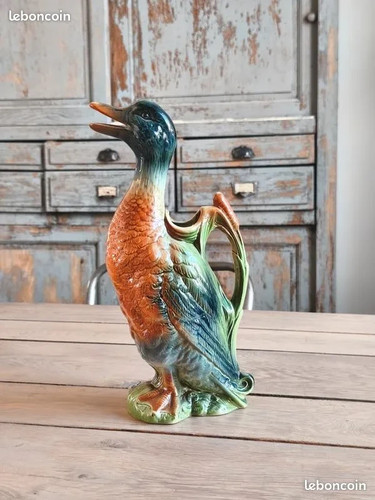 Pichet canard vintage - , faïence