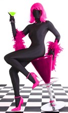 Catsuit Combinaison Gothique En Mat Lycra
