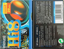 Cassette Hi - 8 ( D 8 ) neuve neuf Lot de 2 XR Métal p. camescope stock France