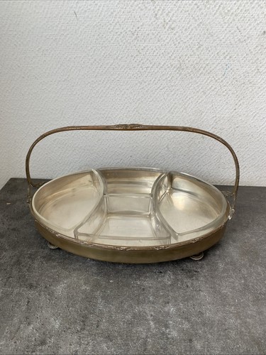 Ancien plateau serviteur metal - ancien,