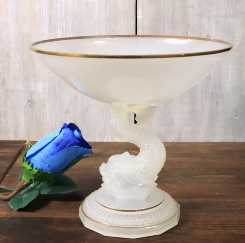Coupe sur pied ancien - ancien, verre