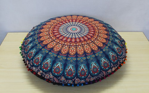 Housses coussin rond jaune - de,