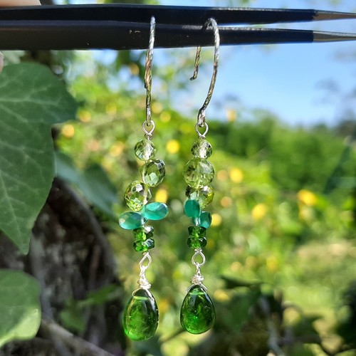 Boucles oreilles pierre - boucles, d'oreilles
