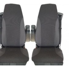 1+1 Gris Siège Avant Housses