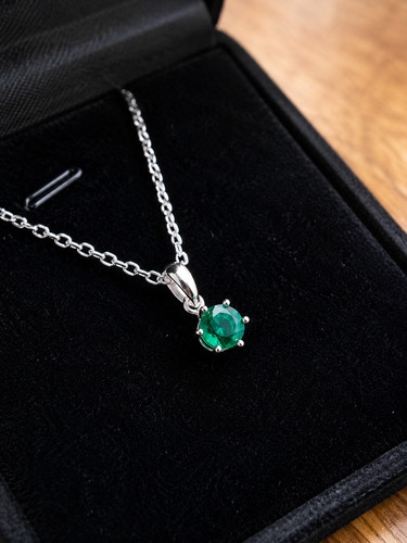 Collier émeraude ct - collier, 0,65