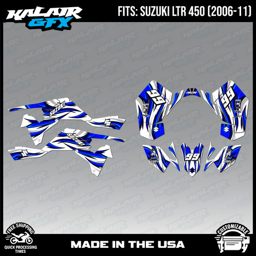 Graphics kit for suzuki - kit, atv