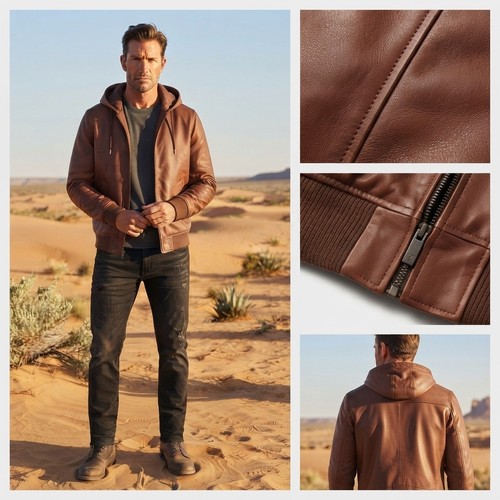 Blouson aviateur capuche en - blouson, à