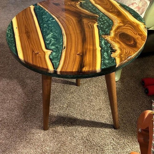 Epoxy resin green coffee - resin, table