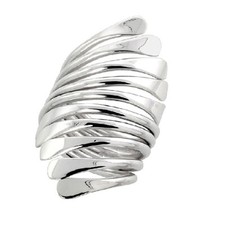 Bague Bypass En Argent