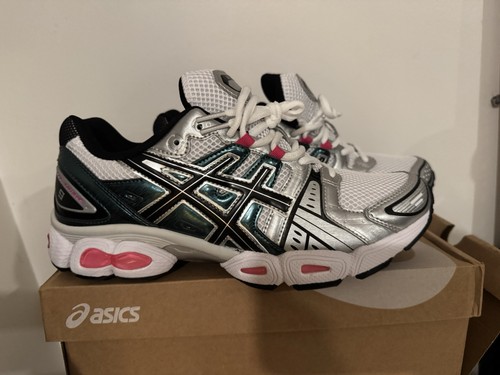 Asics gel nimbus white pink - white,