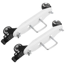  2 roulettes pivotantes à