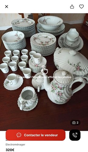 Service table porcelaine - service, en