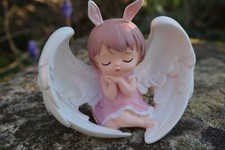 TPA005  FIGURINE BEBE FEE FAIRY FILLE  ANGE ROSE   MANGA  HEROIC FANTASY