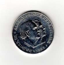 Monaco 100 FRANCS 1982 RAINIER III KM.161  QUASI NEUF /AU ARGENT SILVER