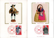 1959/60+ FDC  2 CARTES  1er