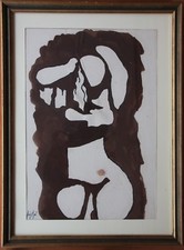 RUIZ-PIPO Manolo - Dessin gouache sur papier original drawing dibujo Granada *