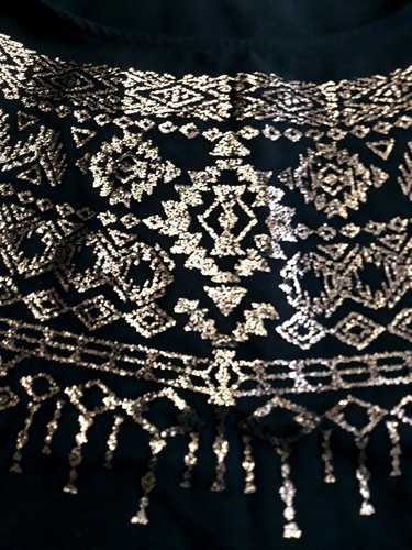 Neuf shirt noir et - noir, doré