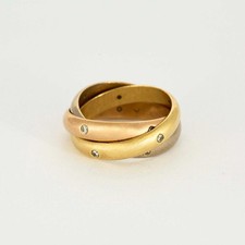 CARTIER - Trinity - Bague Or jaune, rose, blanc et Diamants