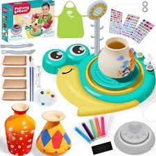 kit de Poterie Enfant, Tour de Poterie Electrique pour Enfants，Poterie Enfant...
