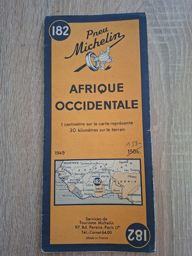 Pneu michelin carte 182 - carte,