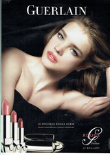 Publicité Advertising 0825  2010   maquillage Guerlain cosmétiques rouge lèvres