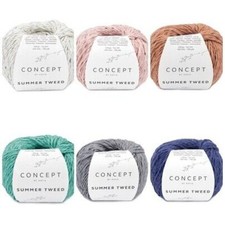 Katia Laine Concept Été Tweed 50G 80% Coton 18% Chanvre 2% Polyester