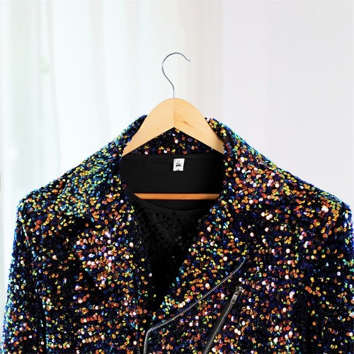 Hommes paillettes sequin - sequin, veste