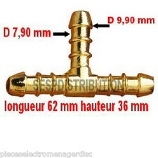 raccord gaz tétine en Té