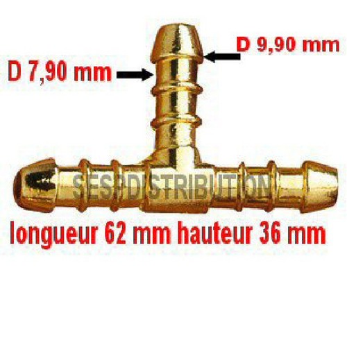 Raccord gaz tétine té - raccord,