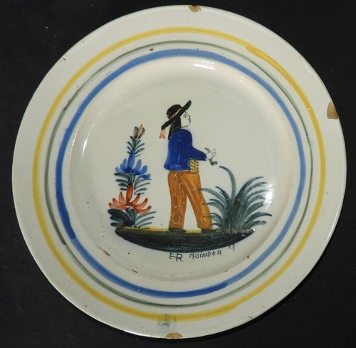 Assiette quimper henriot - -,