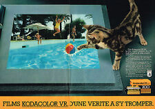 PUBLICITE ADVERTISING 064  1984  KODAK   films KODACOLOR VR 200 (2pag