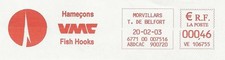 EMA SECAP type VE avec publicité illustrée thème pêche - hameçons VMC