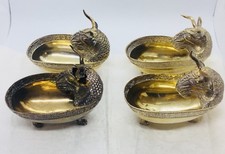 John Grinsell Sons Ancien Anglais 4 Argent Sterling Mythologique Animal Plats