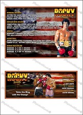 Gottlieb Rocky 1982 Cartes Instructions Flipper Custom Pinball FR / EN Cards V1