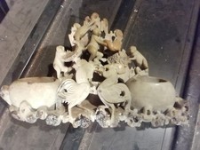 Ancienne sculpture en jade nephrite Asiatique 