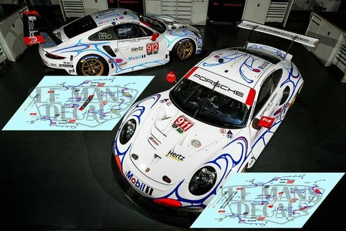 Stickers porsche 991 rsr - stickers,