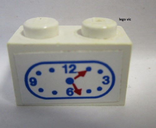 Lego 3004pb037 brick 1x2 - x2,