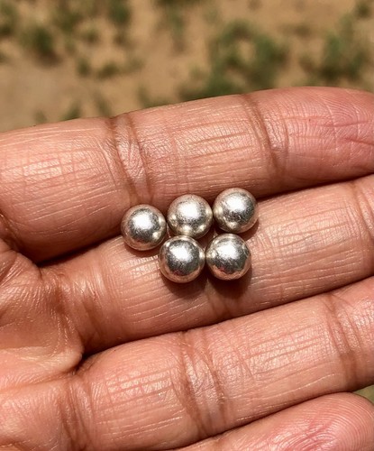 Boules argent massif - 5,
