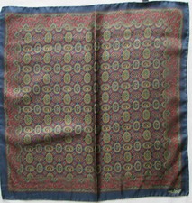 -AUTHENTIQUE Foulard tour de cou  VAN LAACK  100% soie   TBEG  vintage 