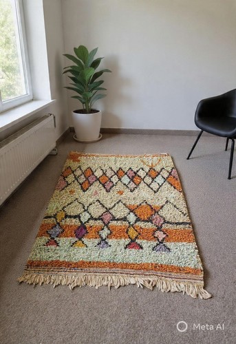 Moroccan handmade berber rug - handmade,
