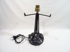 Ancien pied lampe fer forge - ancien,