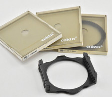 COKIN PORTE FILTRE "P" POUR MOYEN FORMAT + 3 FILTRES CRÉATIFS - TRÈS BON ÉTAT