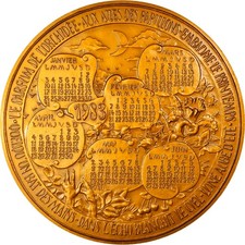 France, Médaille, Calendrier