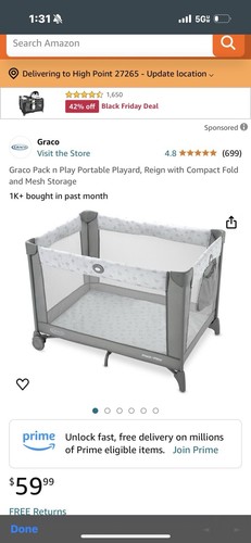 New graco pack - n, play.