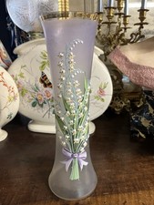 GRAND VASE EN VERRE EMAILLE ET