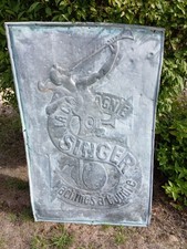 Ancienne Plaque Tole Zinc