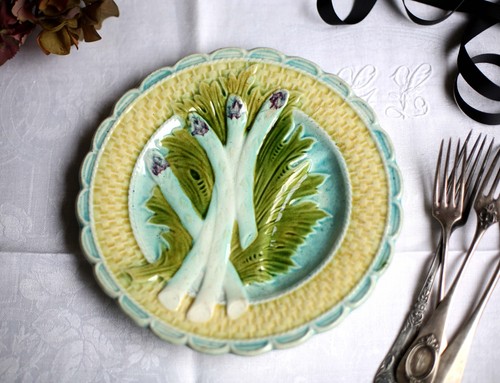 Antique artichoke plate - artichoke,
