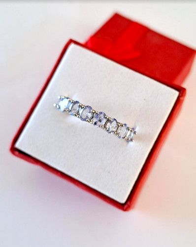 Bague anneau tanzanite - , argent